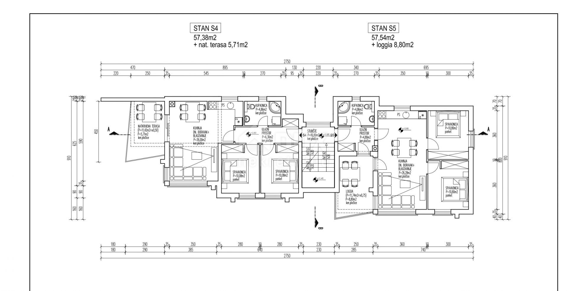 Condominium dans Kolan, Zadarska Zupanija 12400392