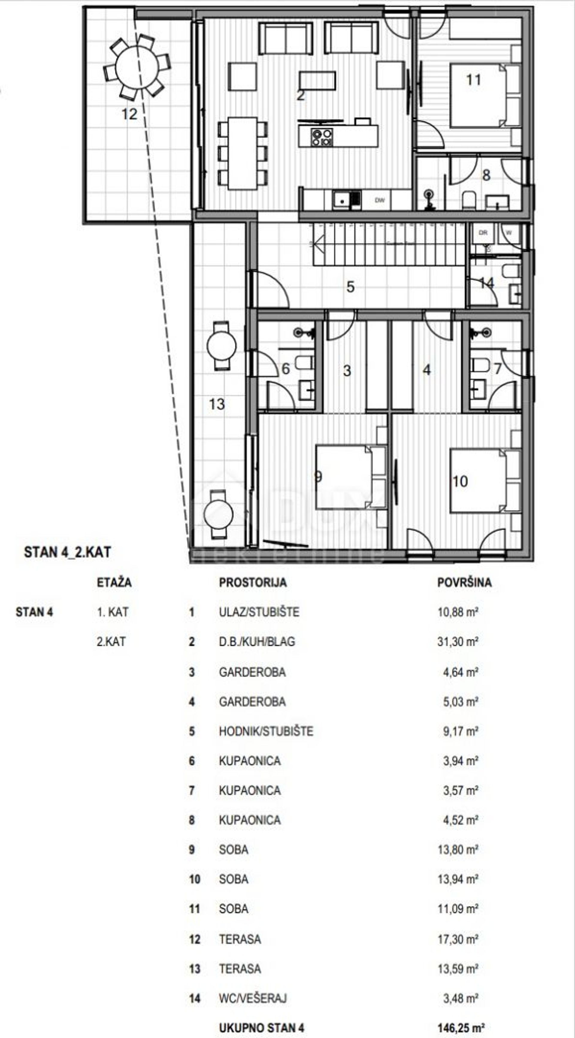 Condominio nel Krk, Primorsko-Goranska Zupanija 12404704