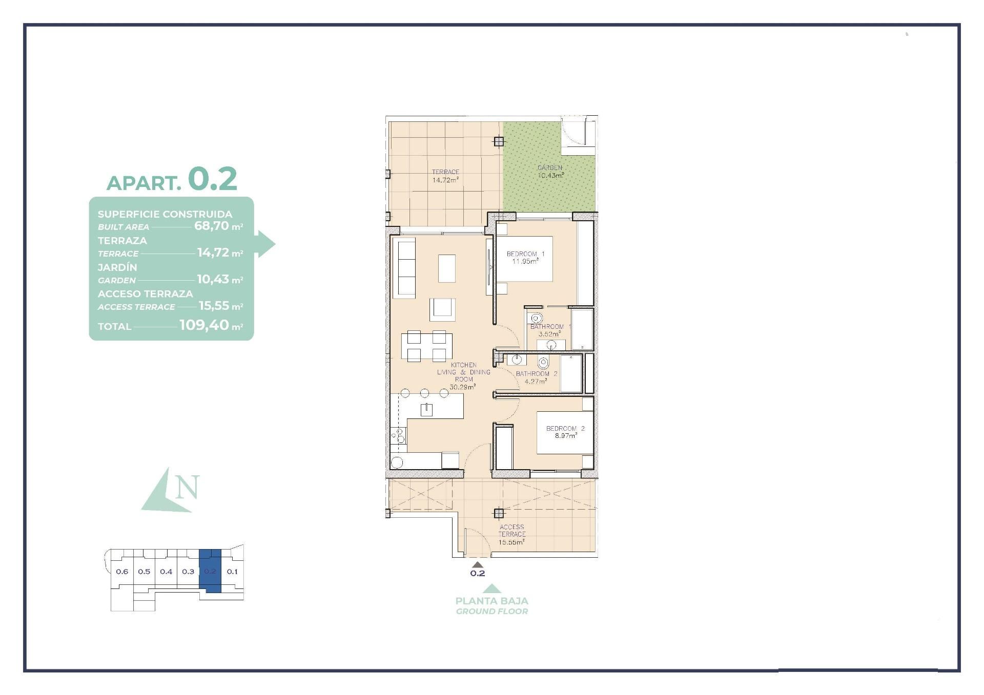 公寓 在 Los Alcázares, Región de Murcia 12454908