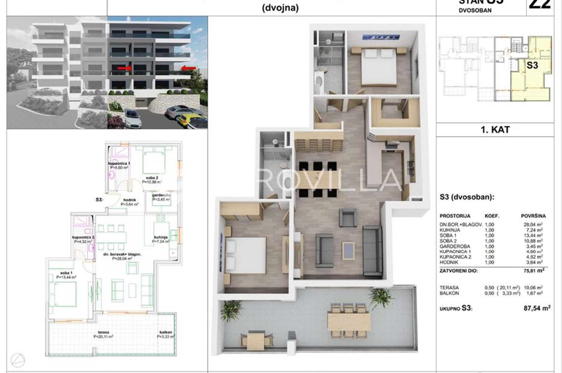 Condominium in Makarska, Splitsko-Dalmatinska Zupanija 12491319