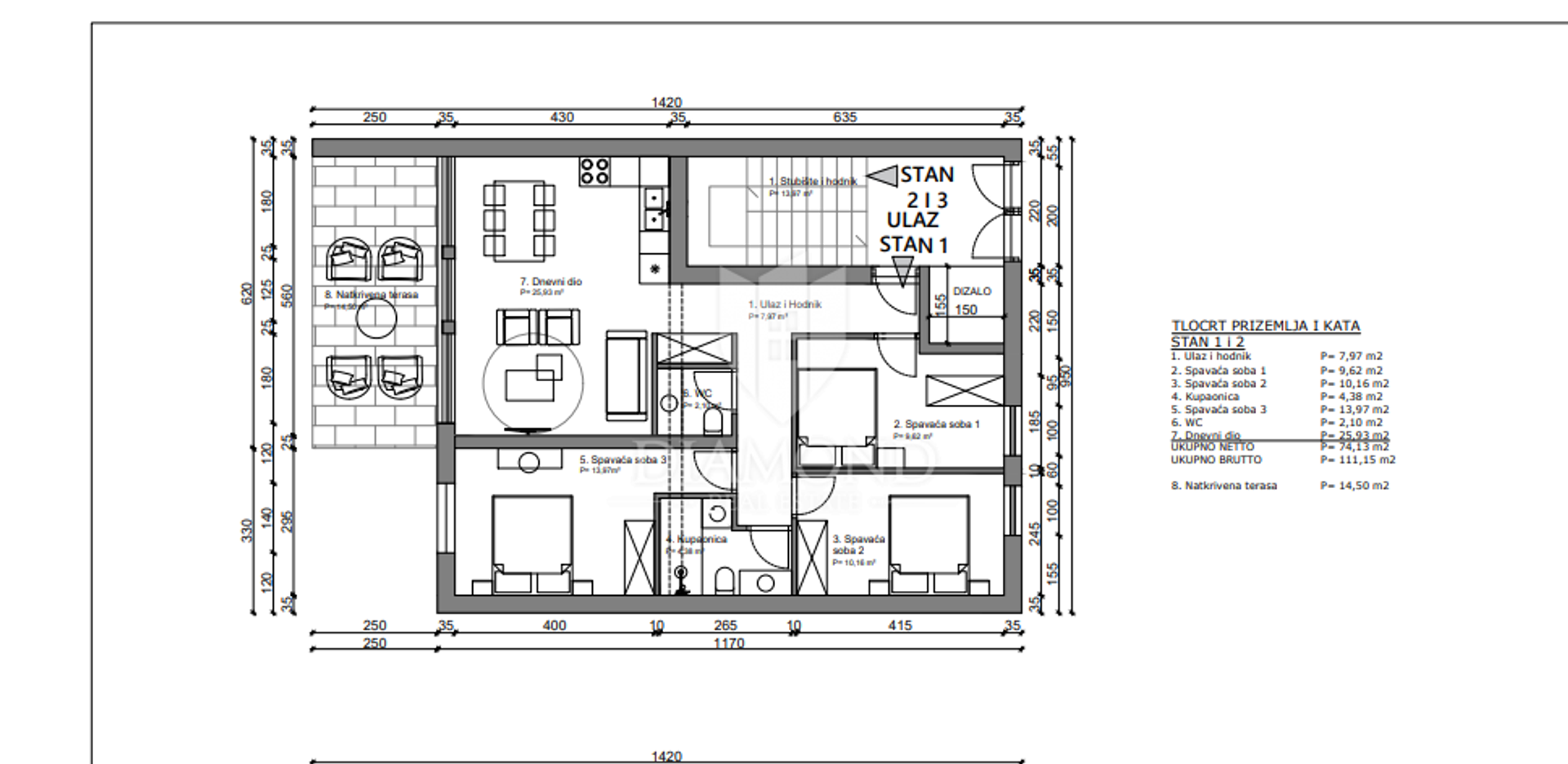 Condominium in Poreč, Istria County 12554300