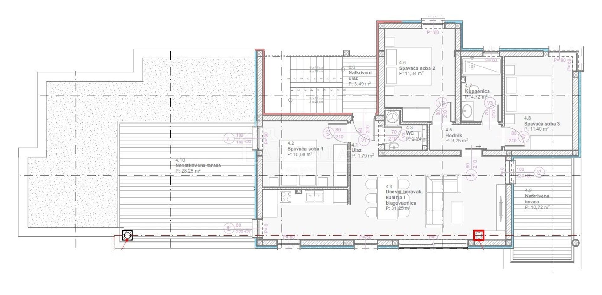 Condominium dans Vodice, Šibensko-kninska županija 12583650