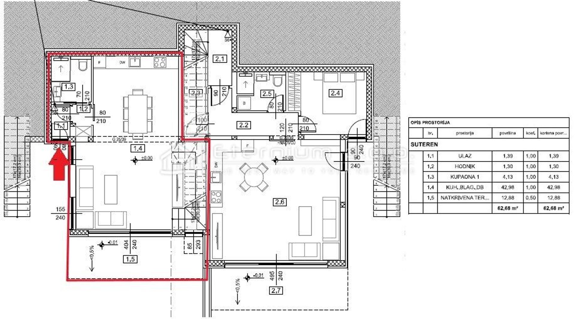 Condominium in Dramalj, Primorsko-goranska županija 12625072