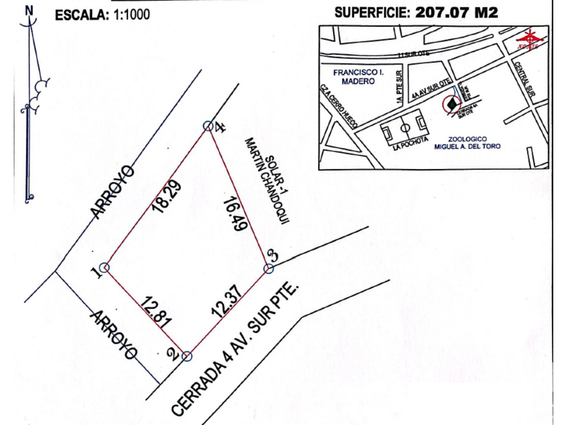 Tanah dalam Tuxtla Gutiérrez, Chiapas 12678779