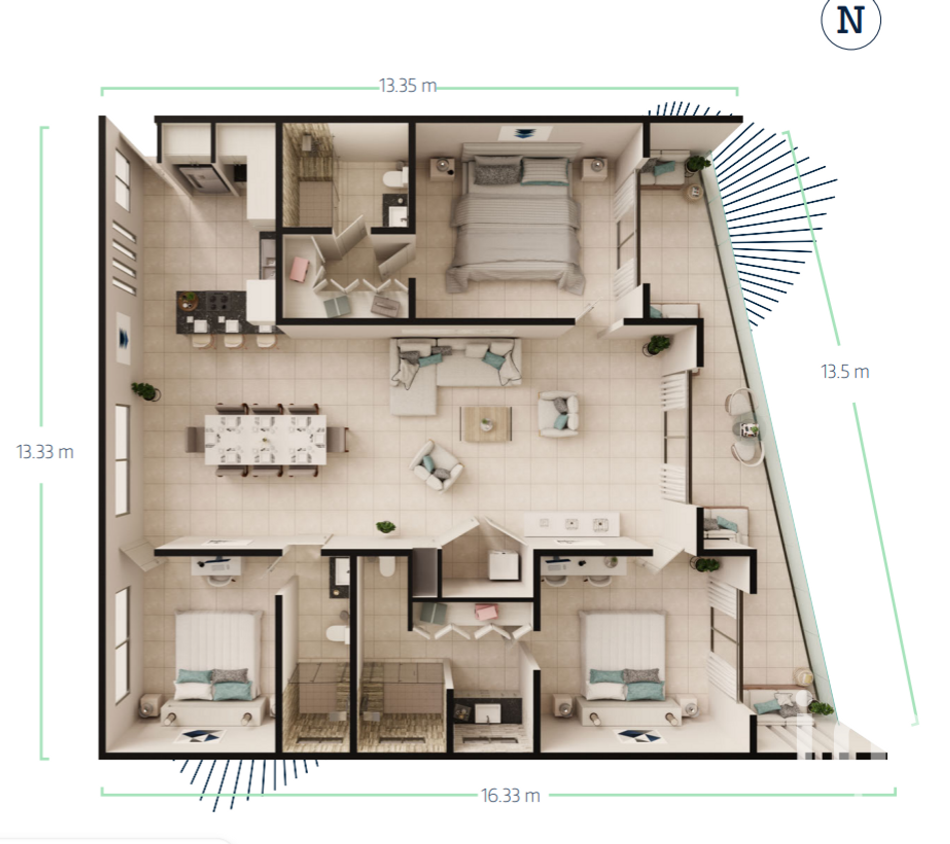 Condominio en Playa del Carmen, Quintana Roo 12679048