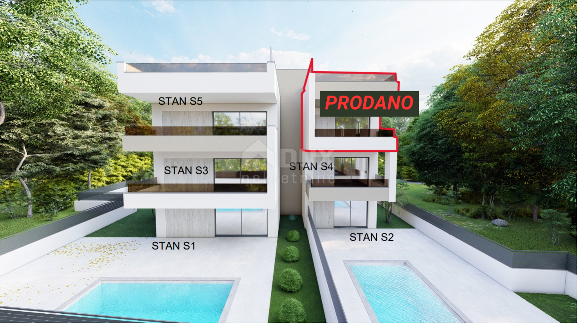 Condominium dans Sukošan, Zadar County 12695763