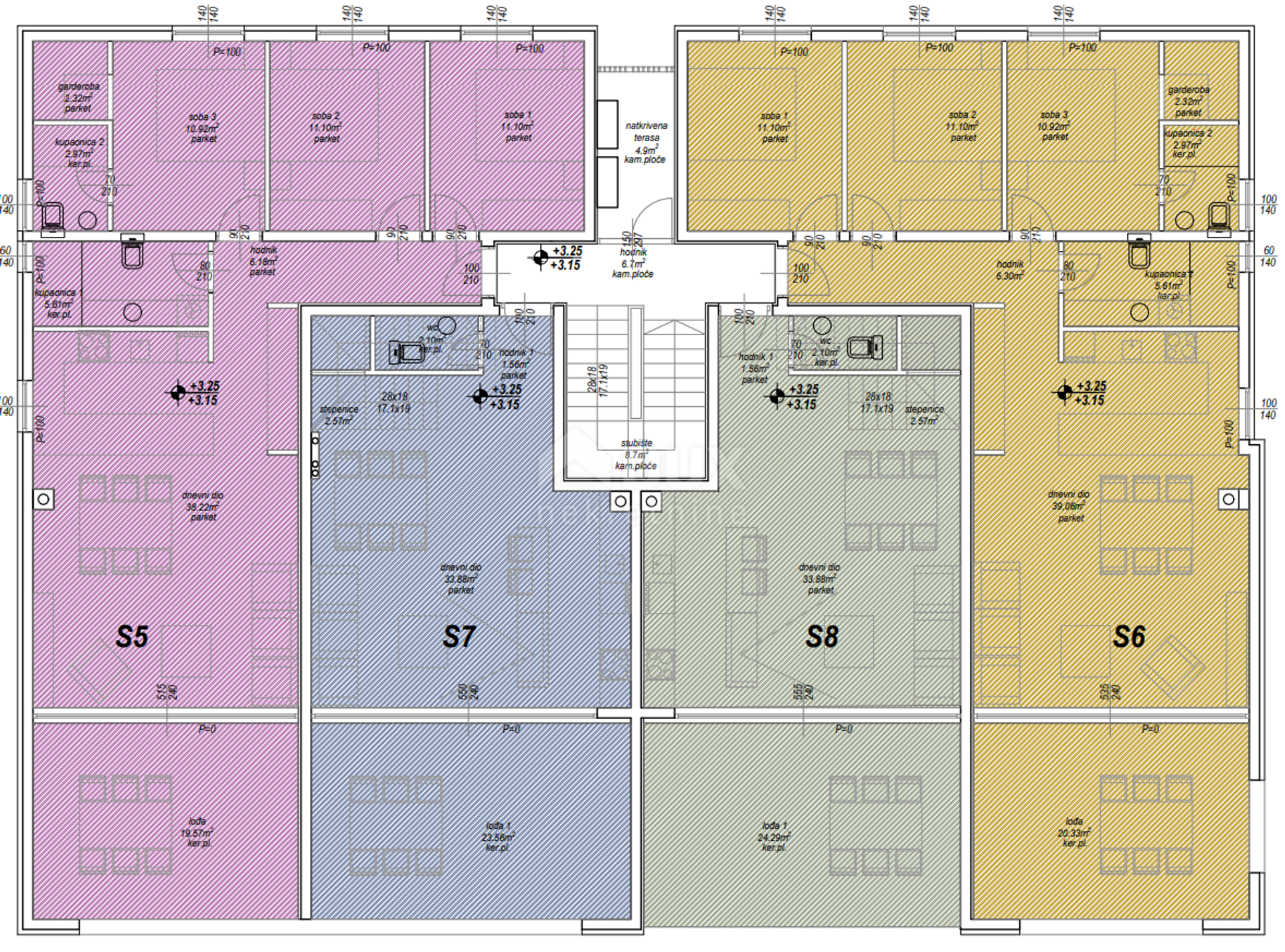 Kondominium w Privlaka, Zadar County, Zadar County 12729157