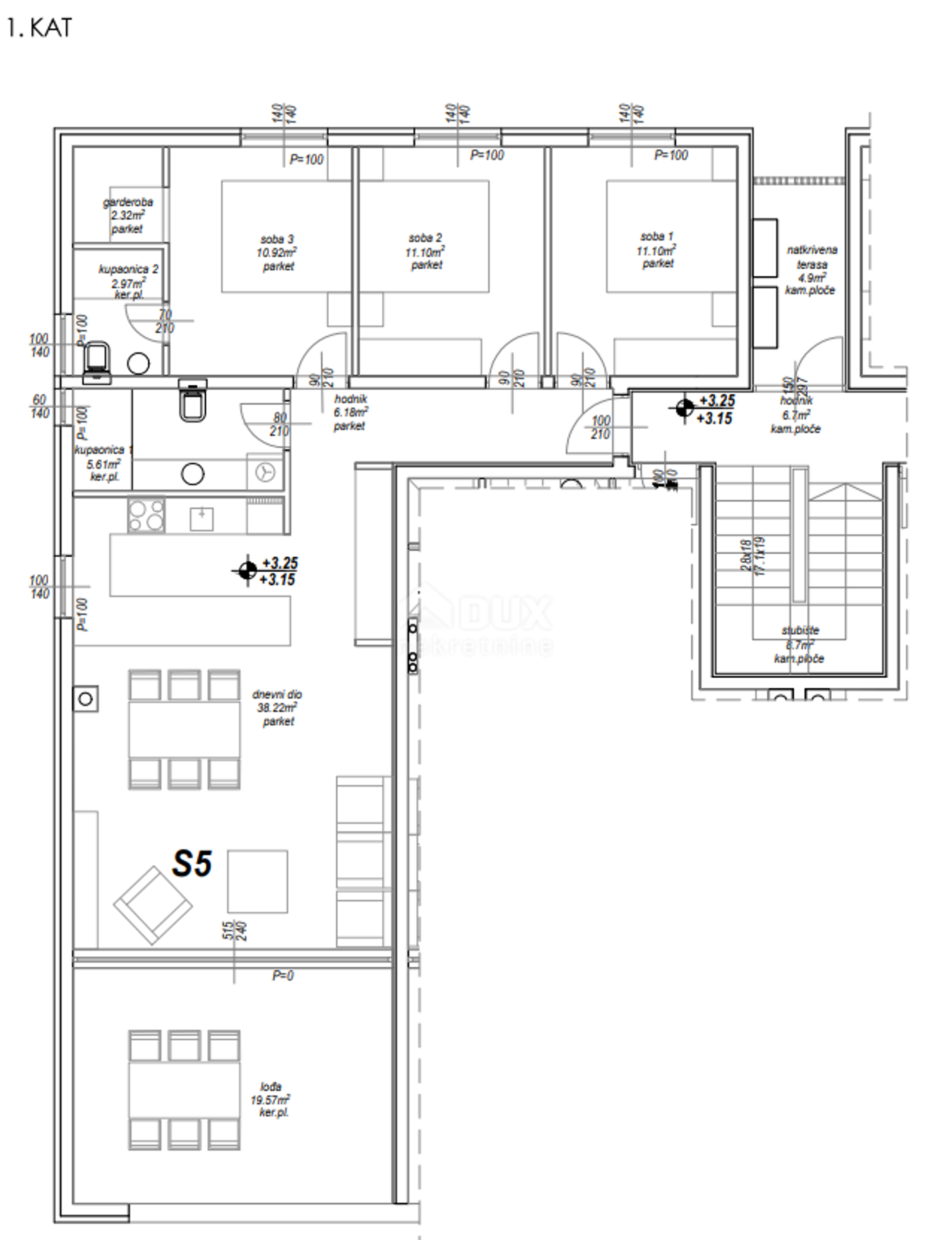 Kondominium w Privlaka, Zadar County, Zadar County 12729157