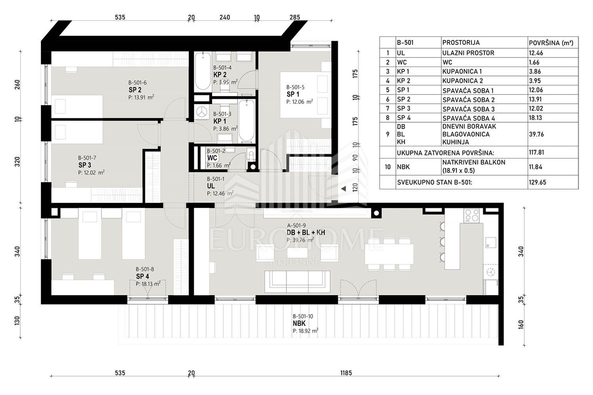 Condominium dans Zagreb, Grad Zagreb 12758235