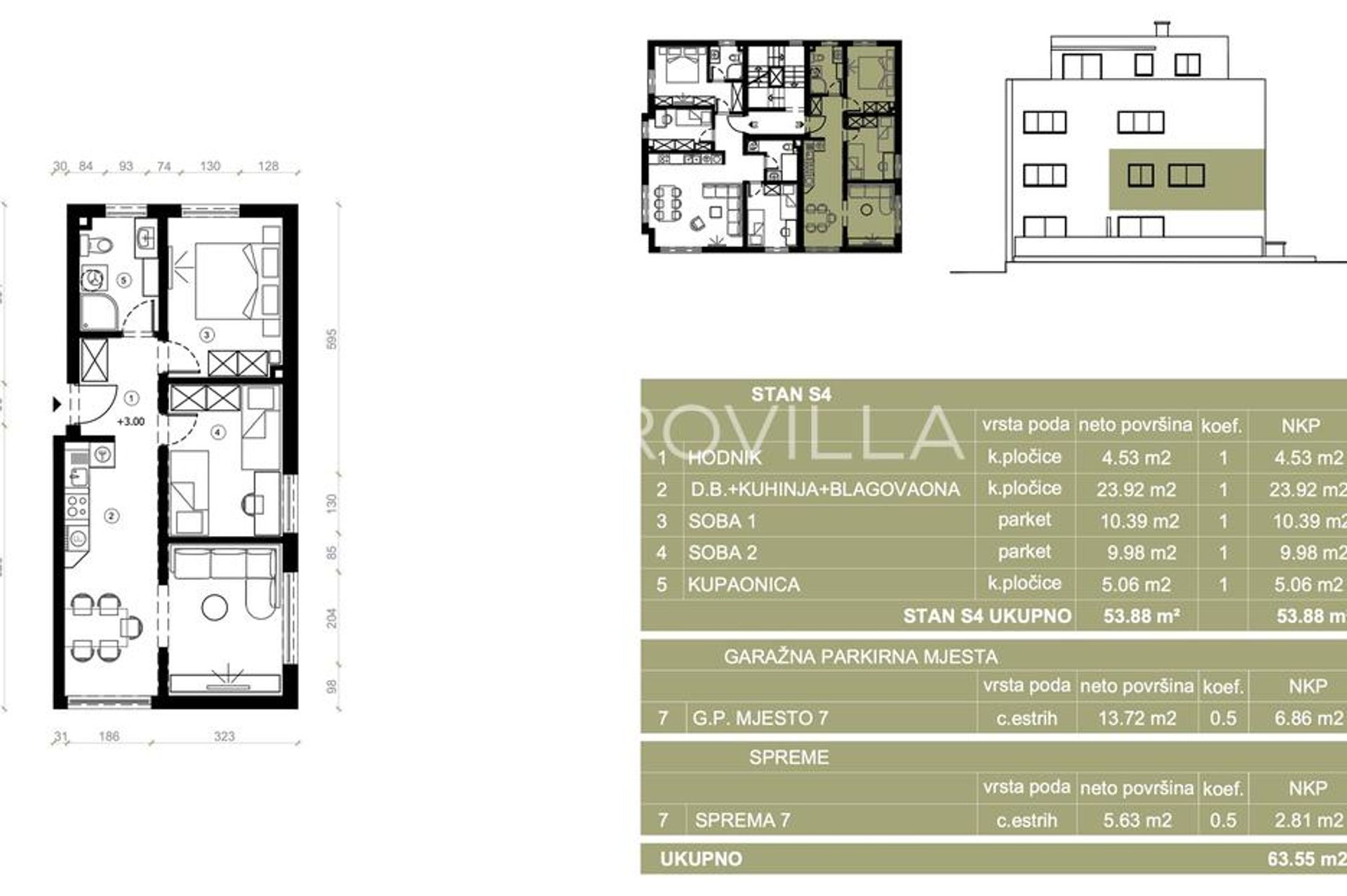 Kondominium w Kastel Sucurac, Splitsko-Dalmatinska Zupanija 12765879