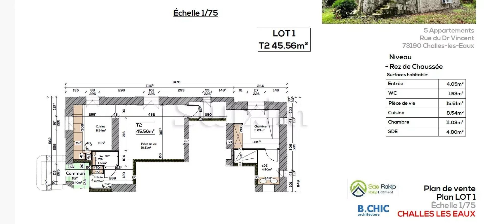 Eigentumswohnung im Challes-les-Eaux, Auvergne-Rhône-Alpes 12780468