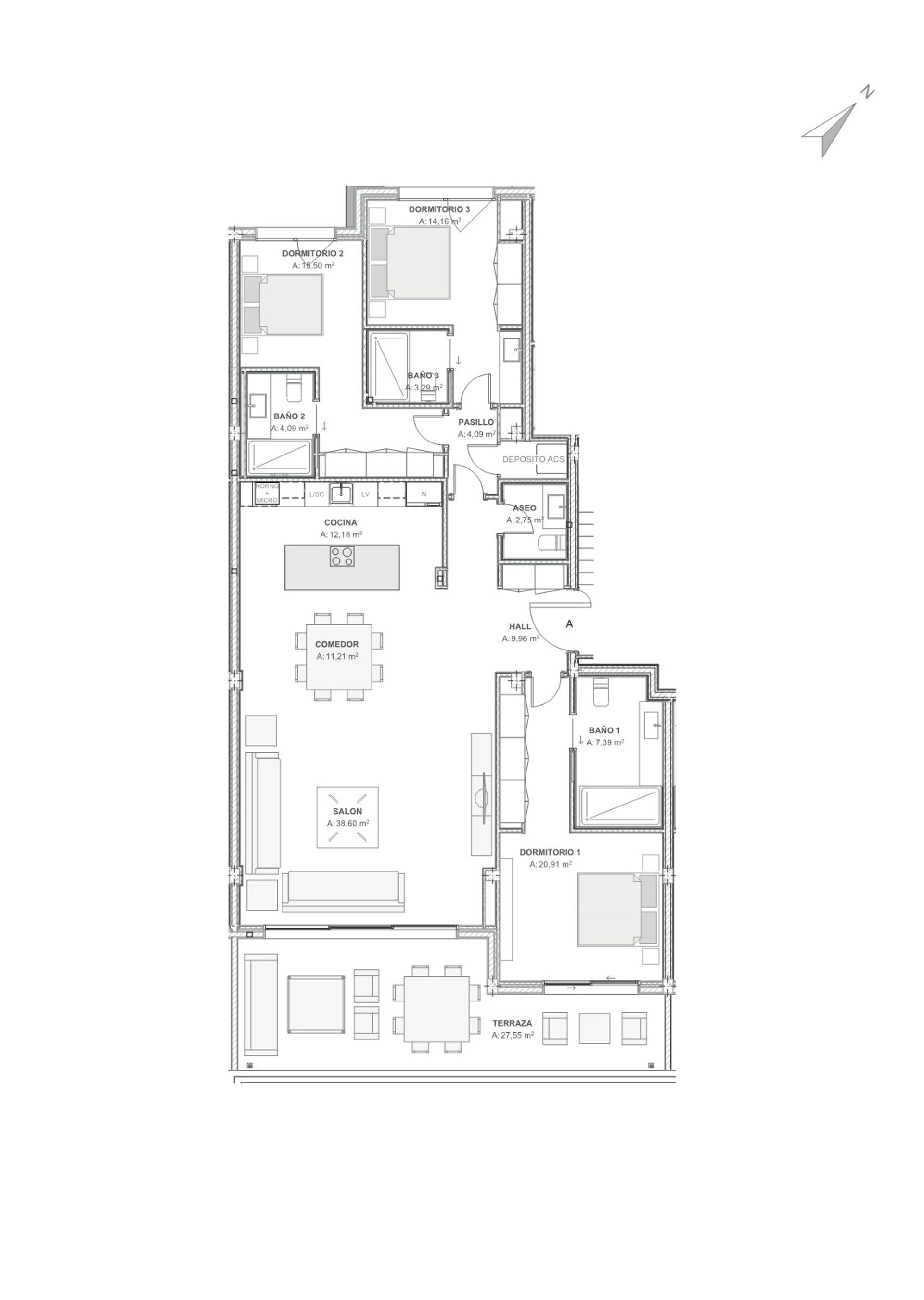 Kondominium w , Andalucía 12781199