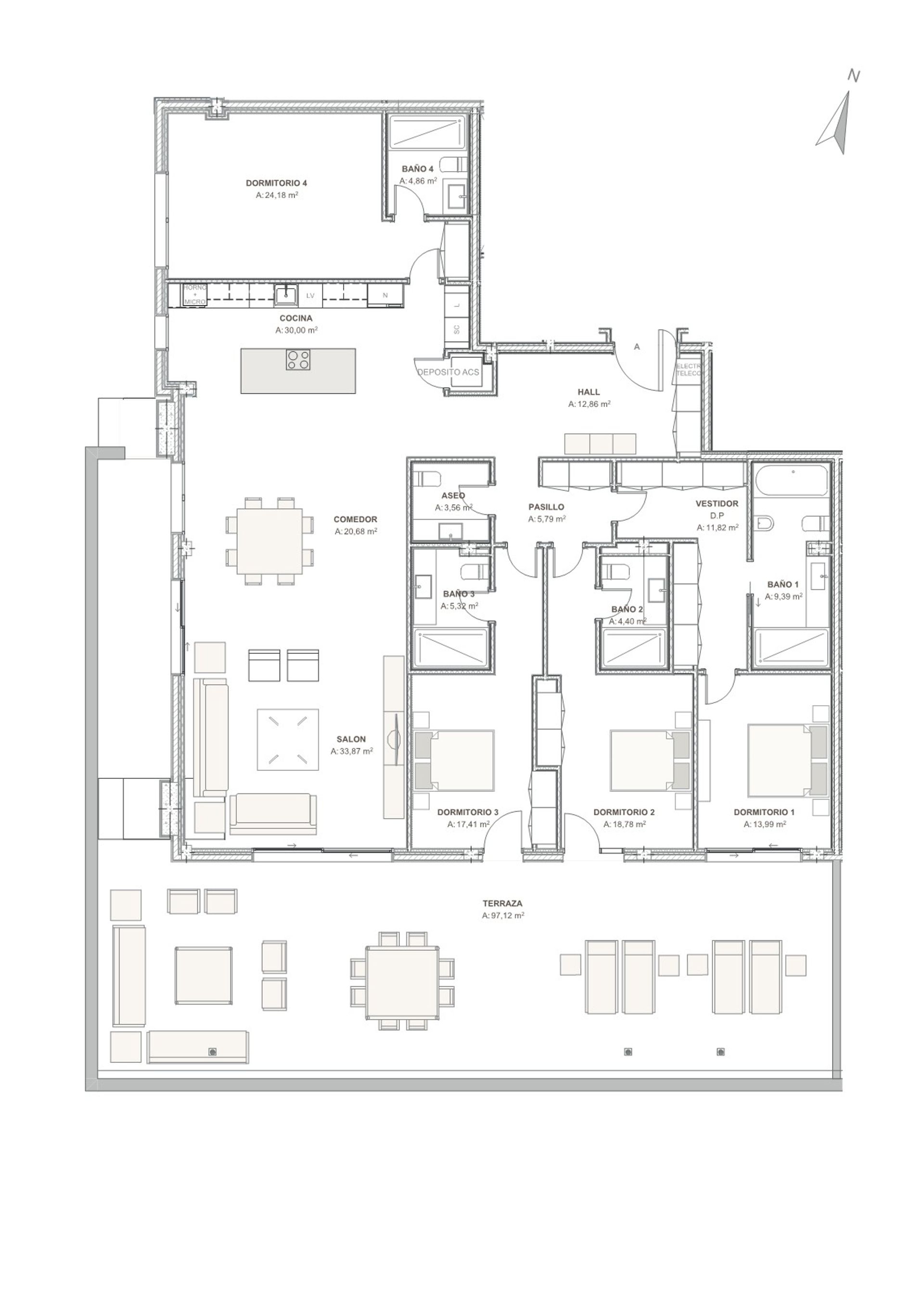 Kondominium w , Andalucía 12781199