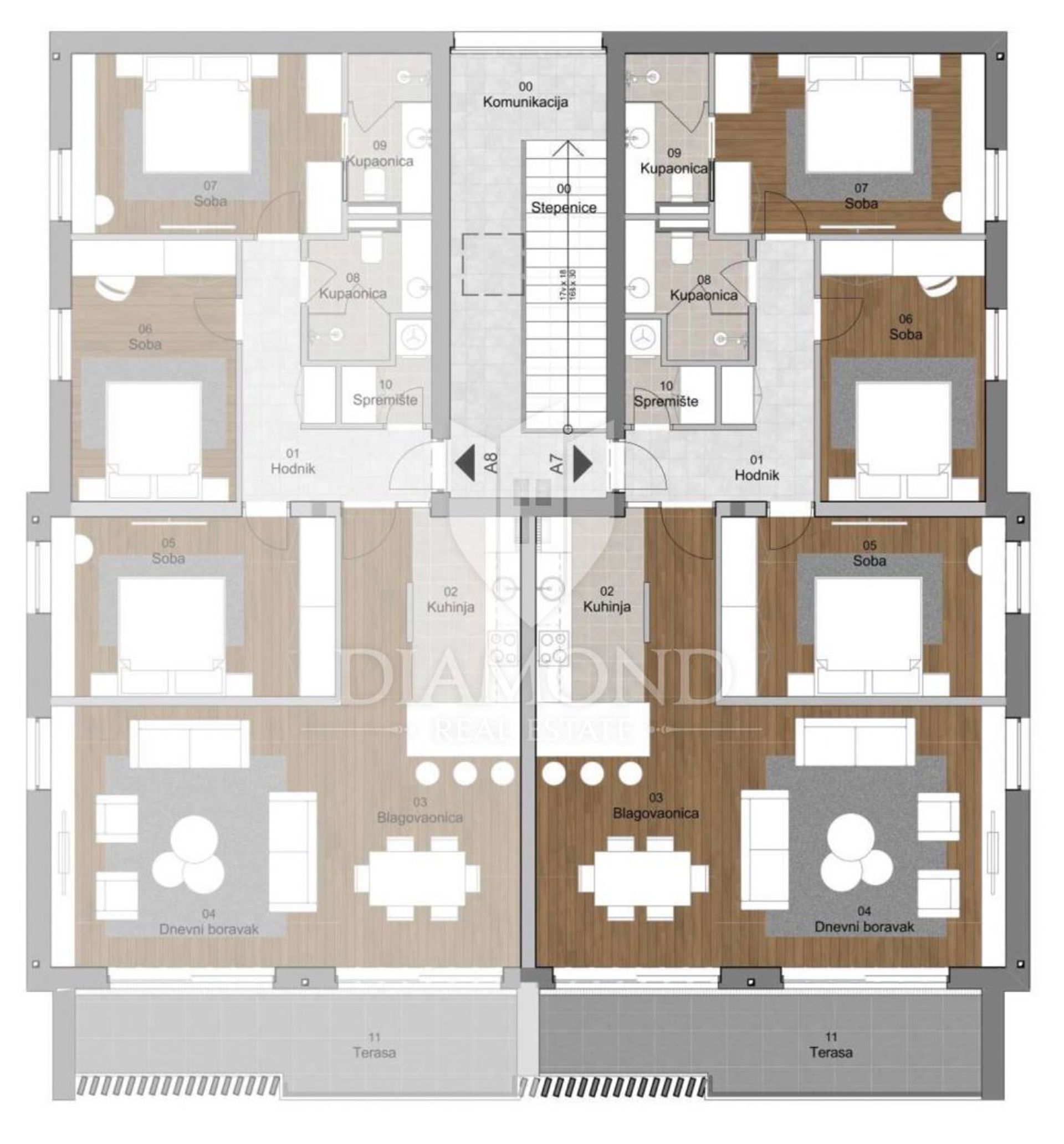 Kondominium dalam Labin, Istria County 12783080