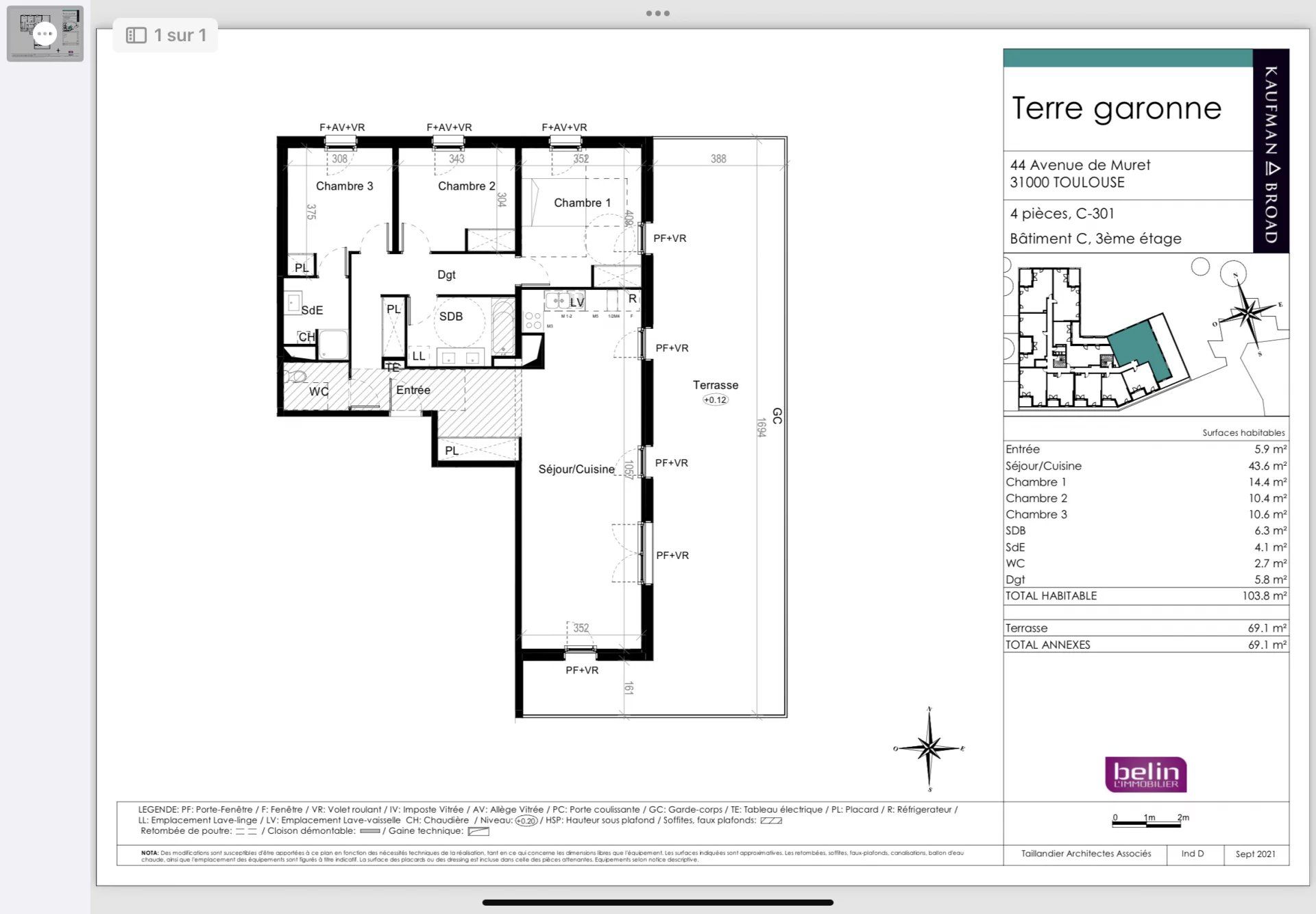 Condominio nel Toulouse, Haute-Garonne 12790470