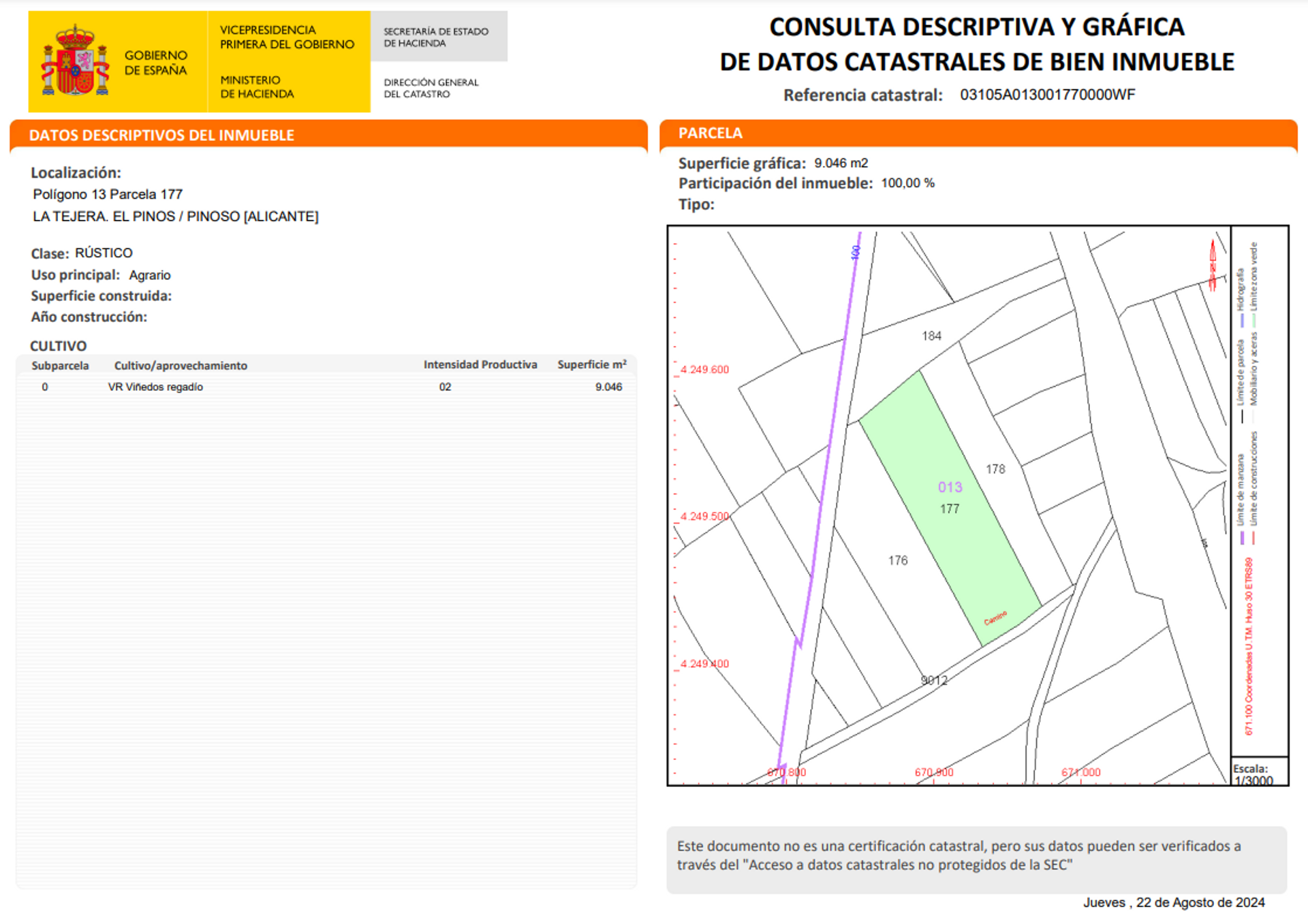 Dom w Pinoso, Comunidad Valenciana 12795349