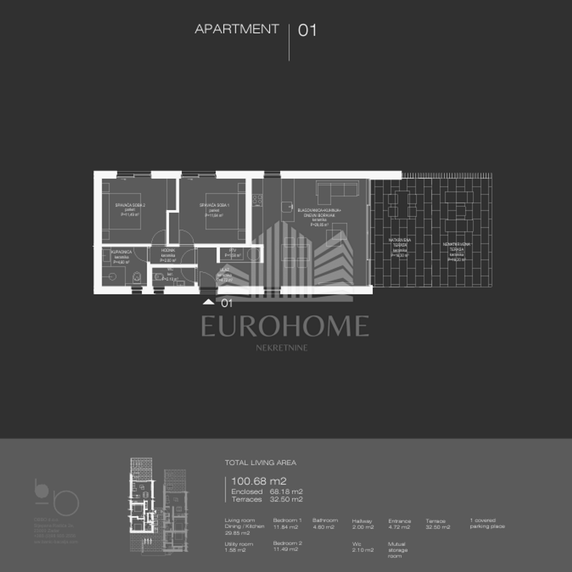 Condominium in Ugljan, Zadar County 12800065