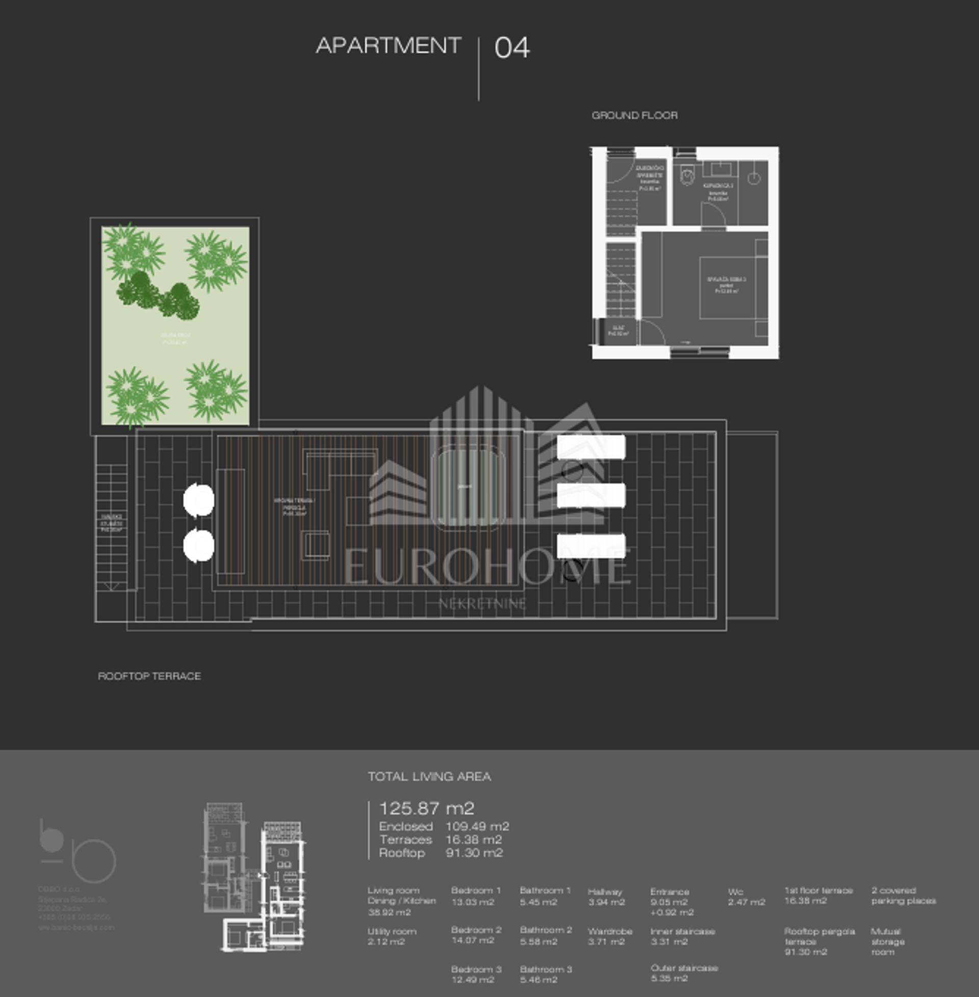 Condominium in Ugljan, Zadar County 12800065