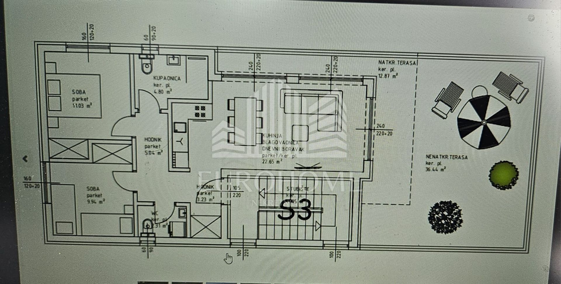 Eigentumswohnung im Privlaka, Zadarska županija 12800066