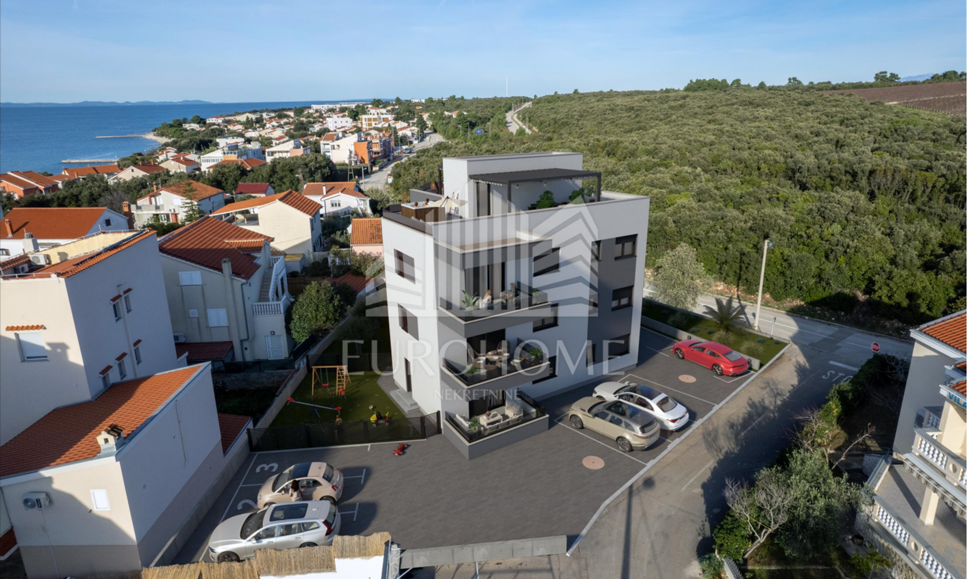 Condominium dans Donje Petrcane, Zadarska Zupanija 12815619