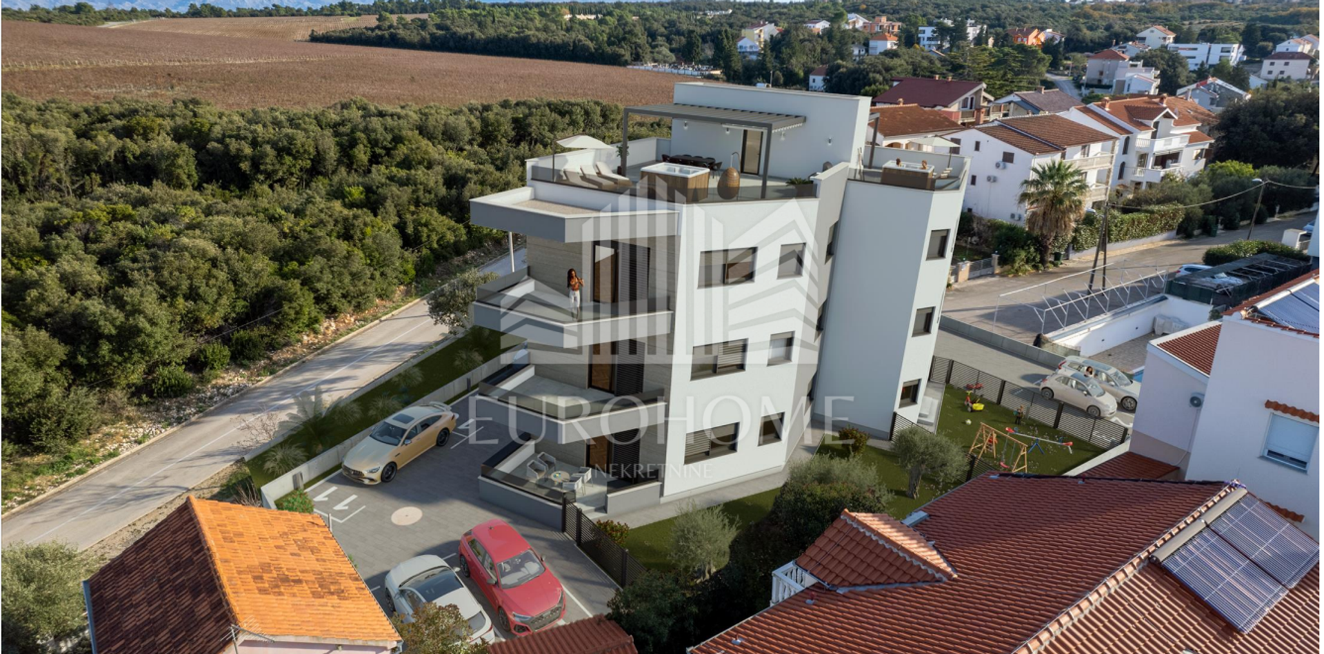 Condominium dans Donje Petrcane, Zadarska Zupanija 12815619