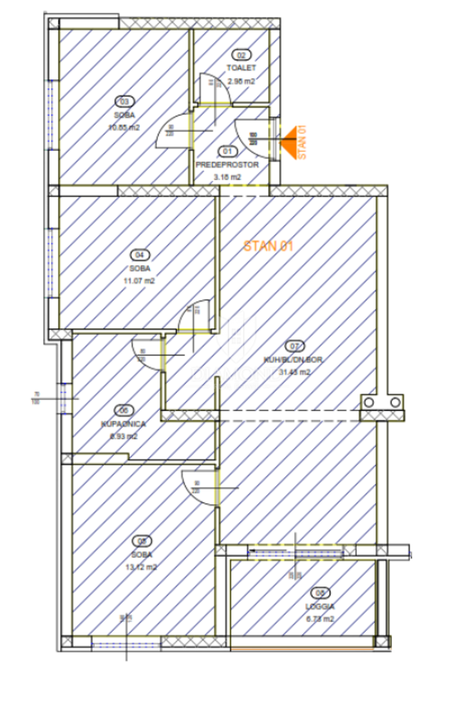 Condominium dans Kastav, Primorsko-Goranska Zupanija 12822011