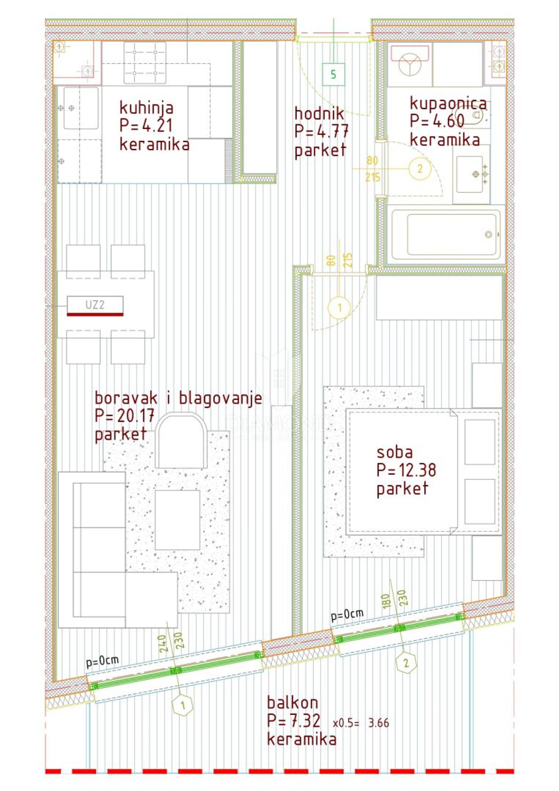 Condominio en Poreč, Istria County 12823122