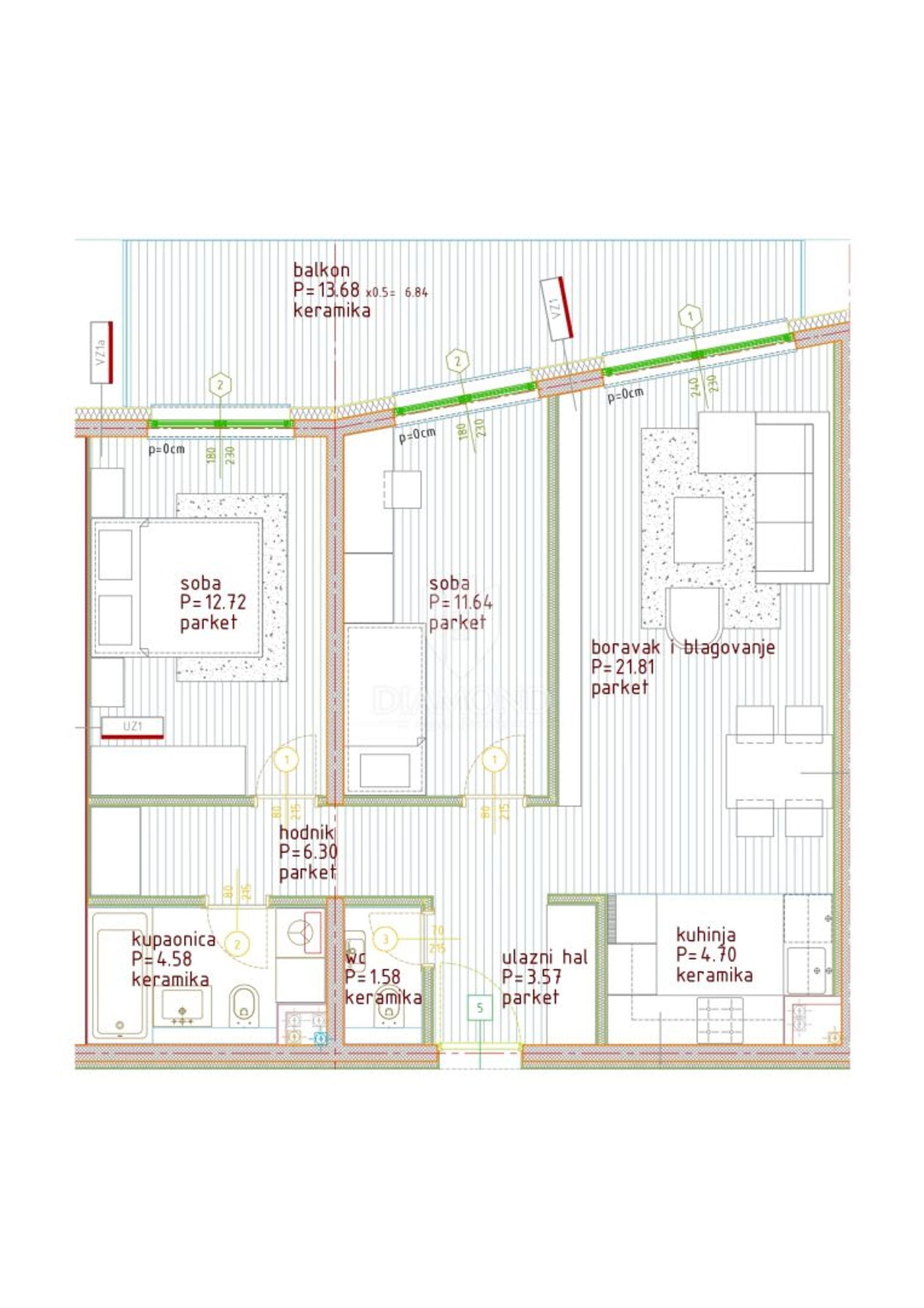 Condominio en Poreč, Istria County 12824899