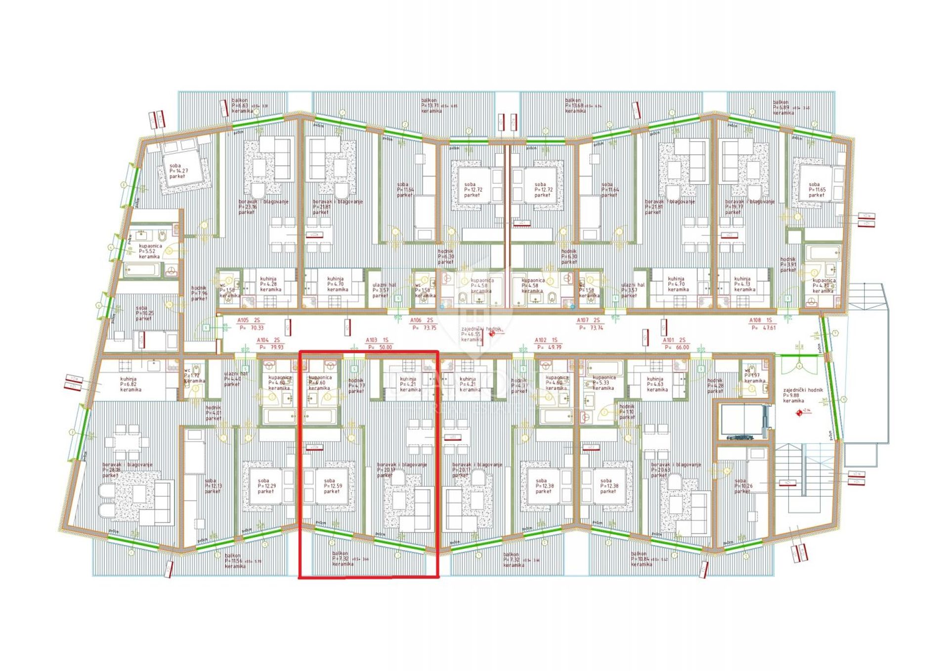 Condominium in Poreč, Istria County 12824900