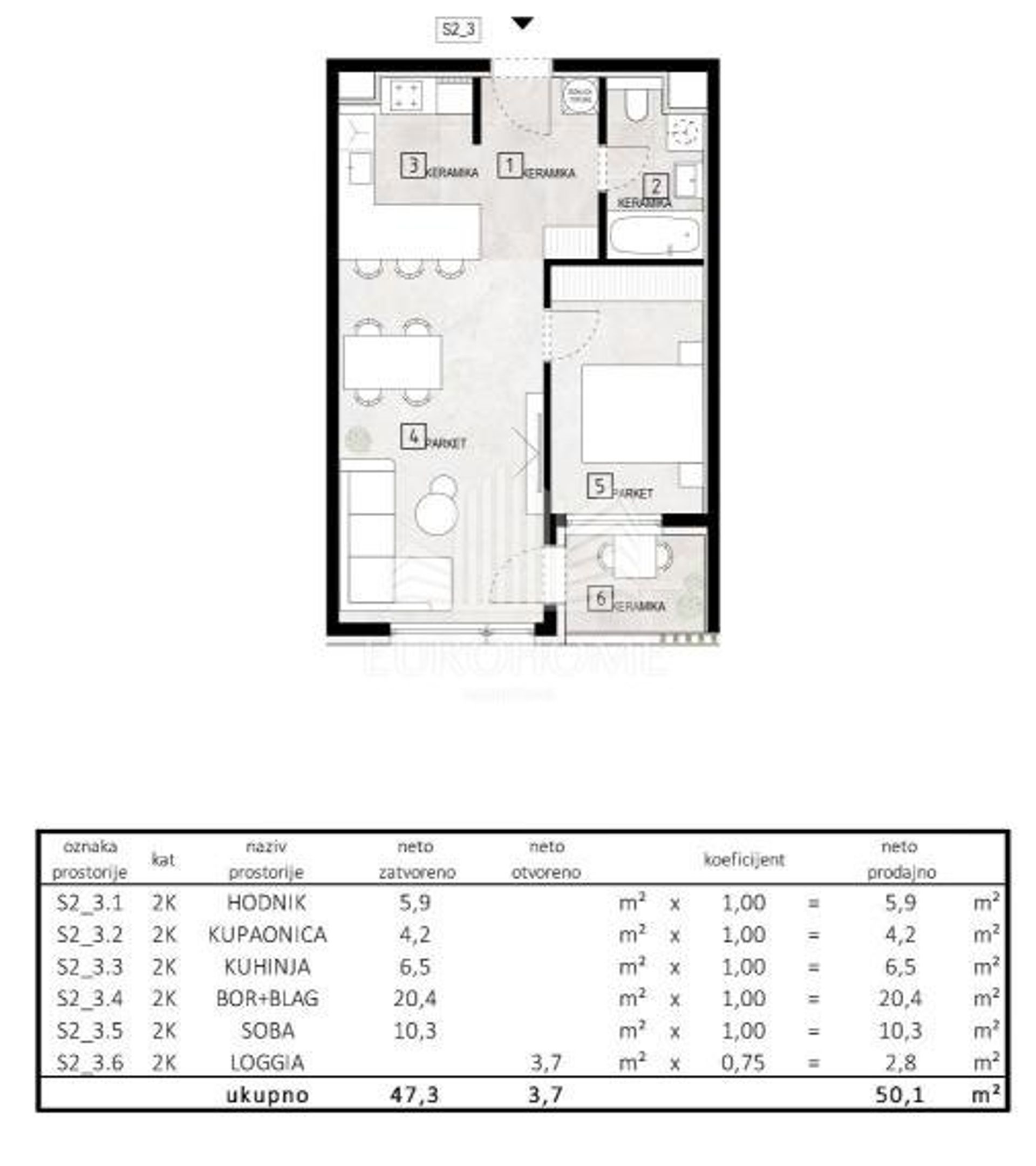 Condominium dans Zagreb, City of Zagreb 12825095