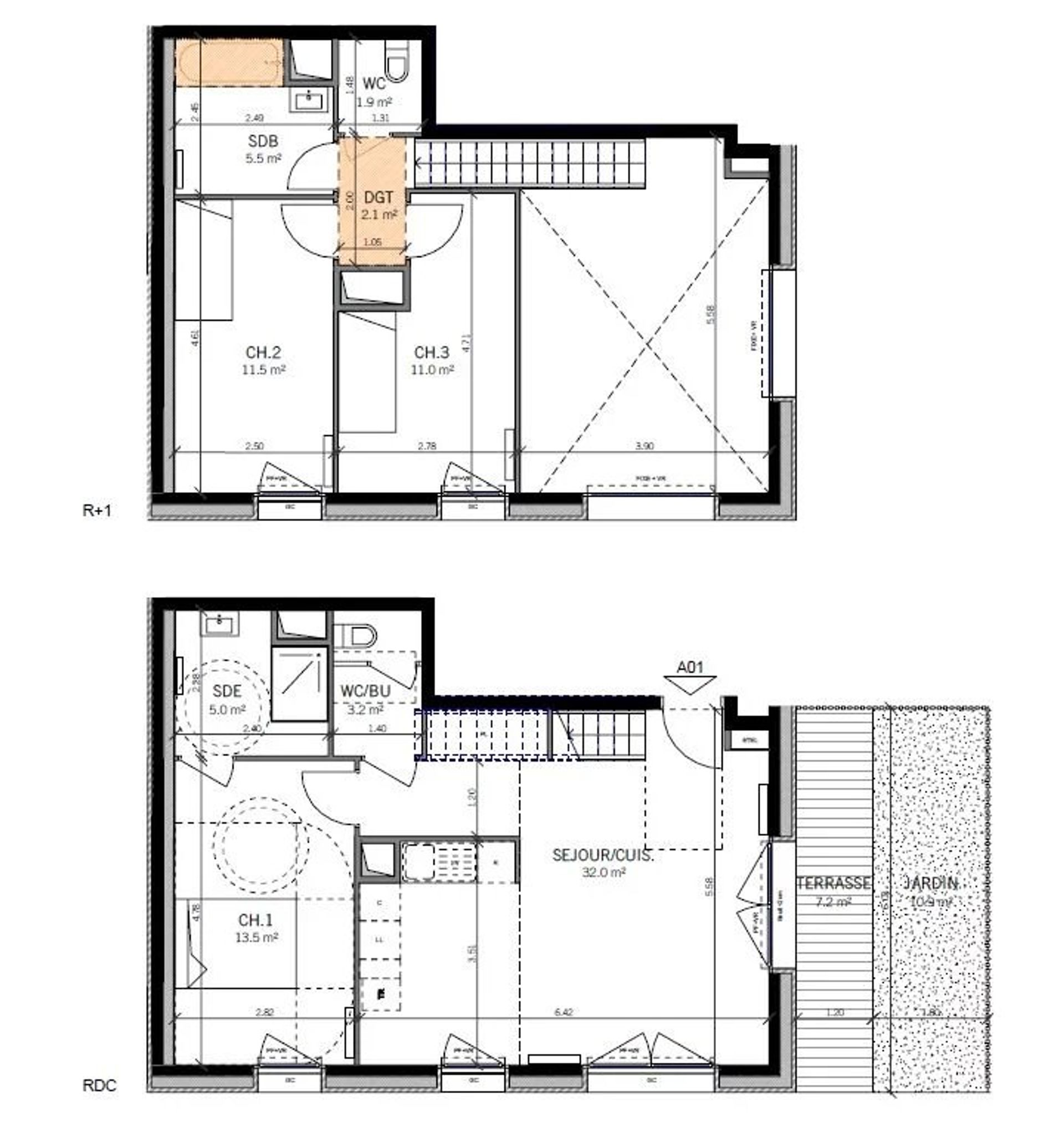 Meerdere huizen in Stains, Seine-Saint-Denis 12828654