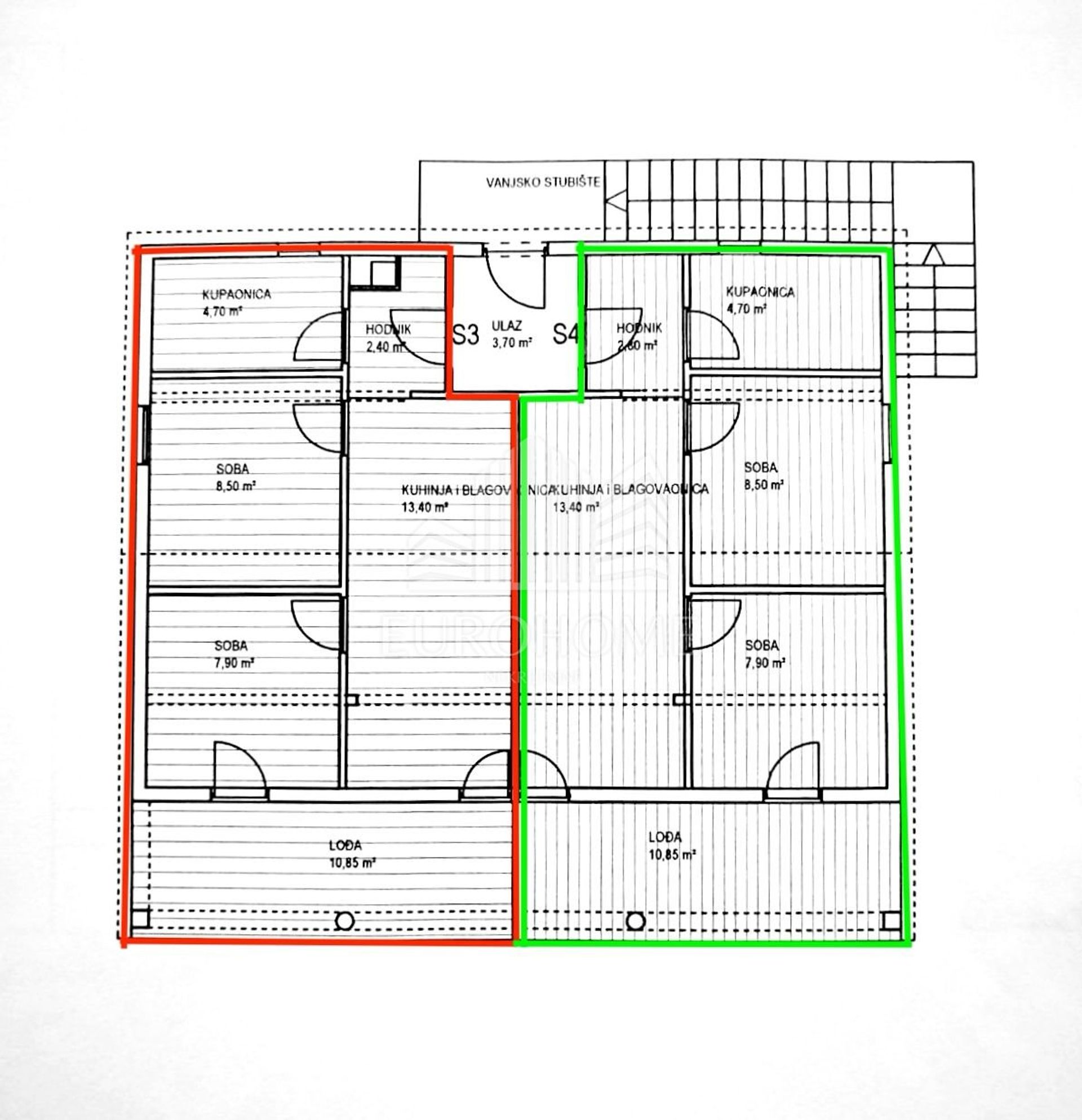 Condominio nel Posedarje, Zadarska županija 12831082