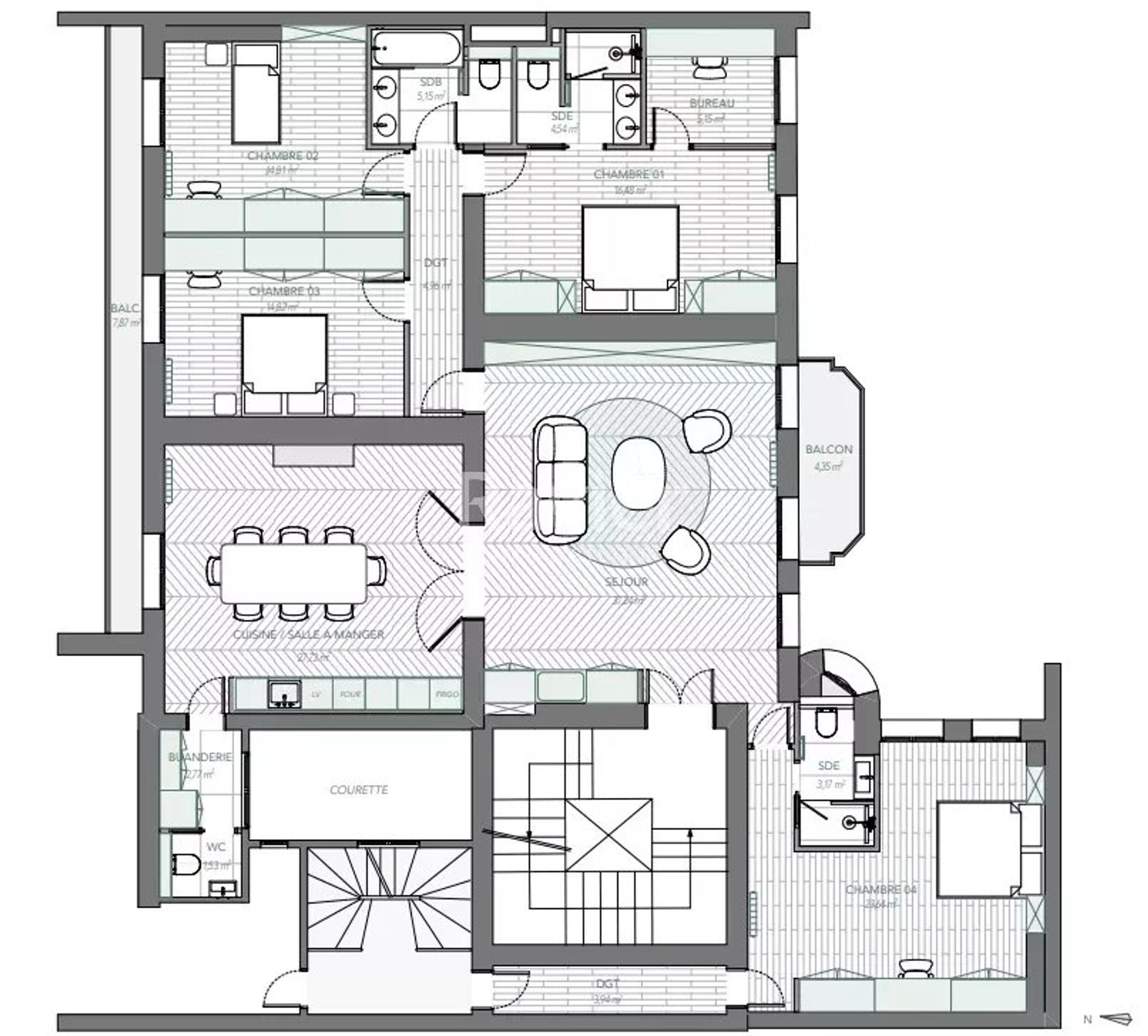 Квартира в Paris 8ème, Paris 12831711