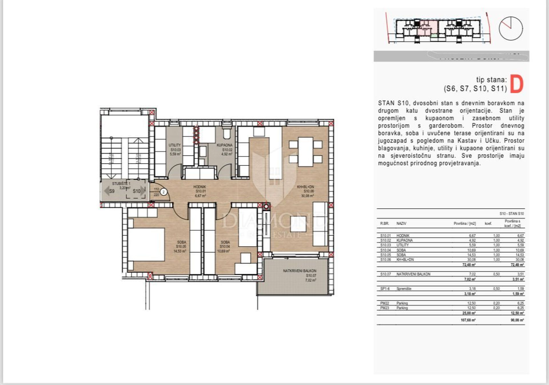 Eigentumswohnung im Viskowo, Primorsko-Goranska Zupanija 12839906