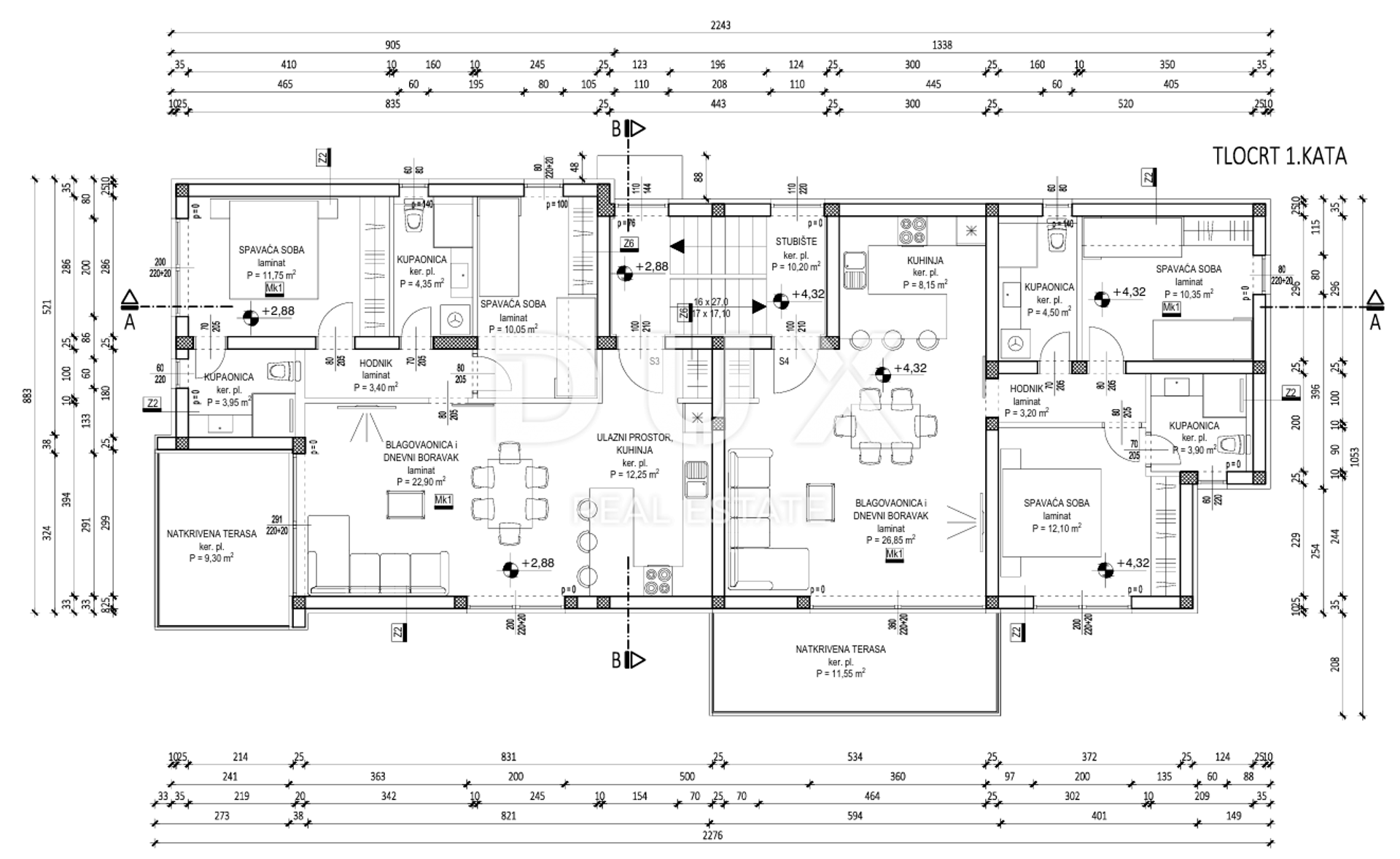 Kondominium w Privlaka, Zadar County, Zadar County 12864592