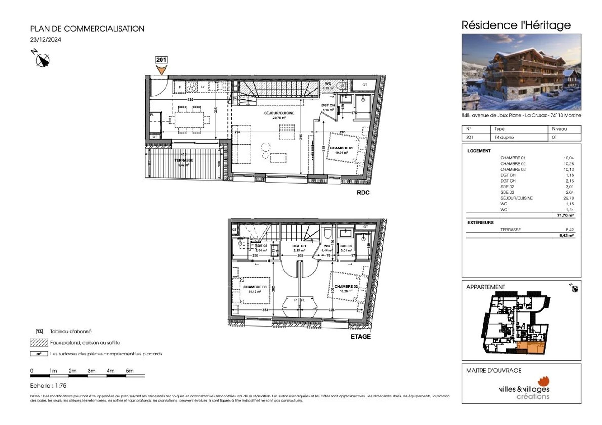 Kondominium w Morzine, Haute-Savoie 12883716