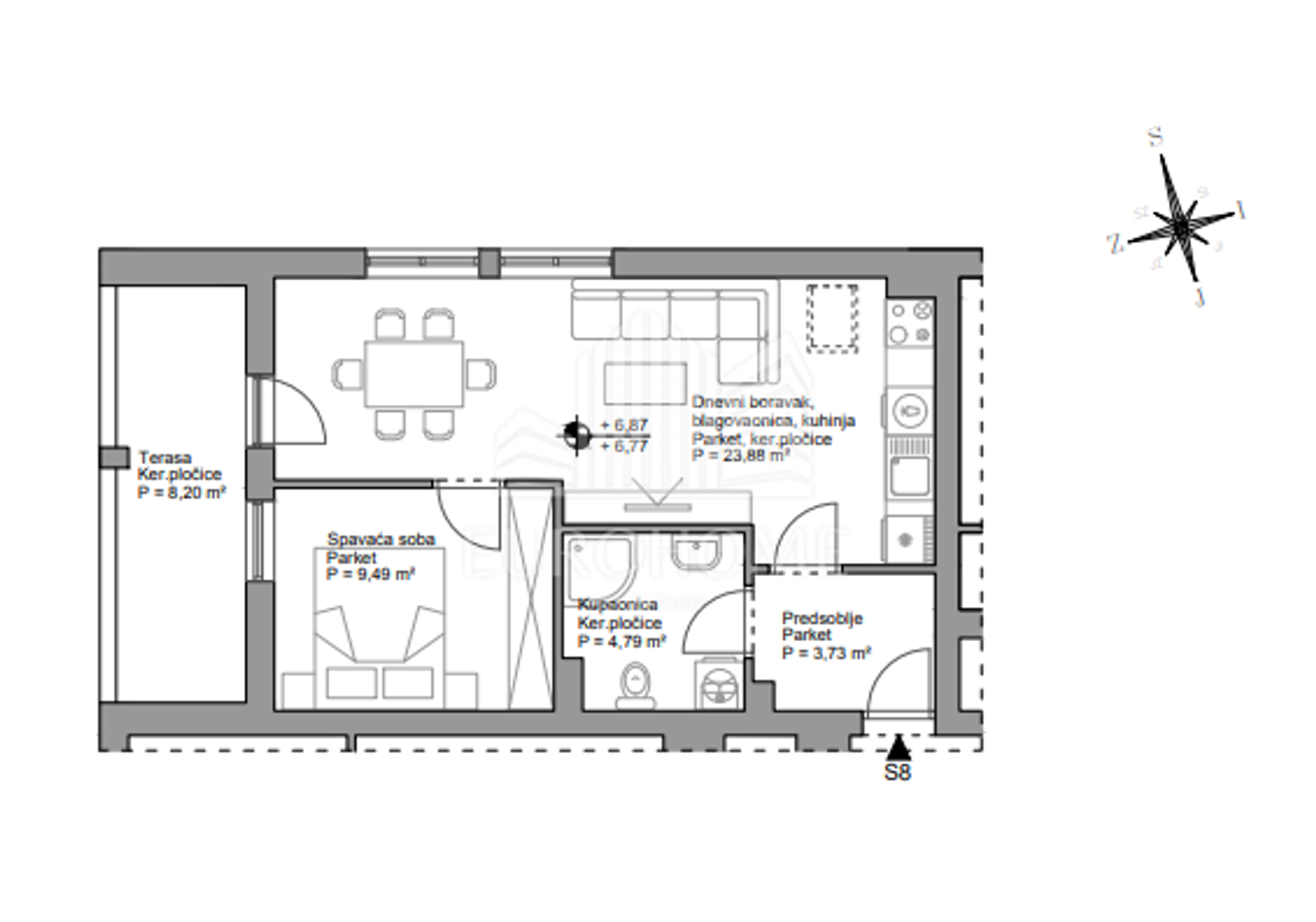 Condominium dans Gornji Laduc, Zagrebacka Zupanija 12893797