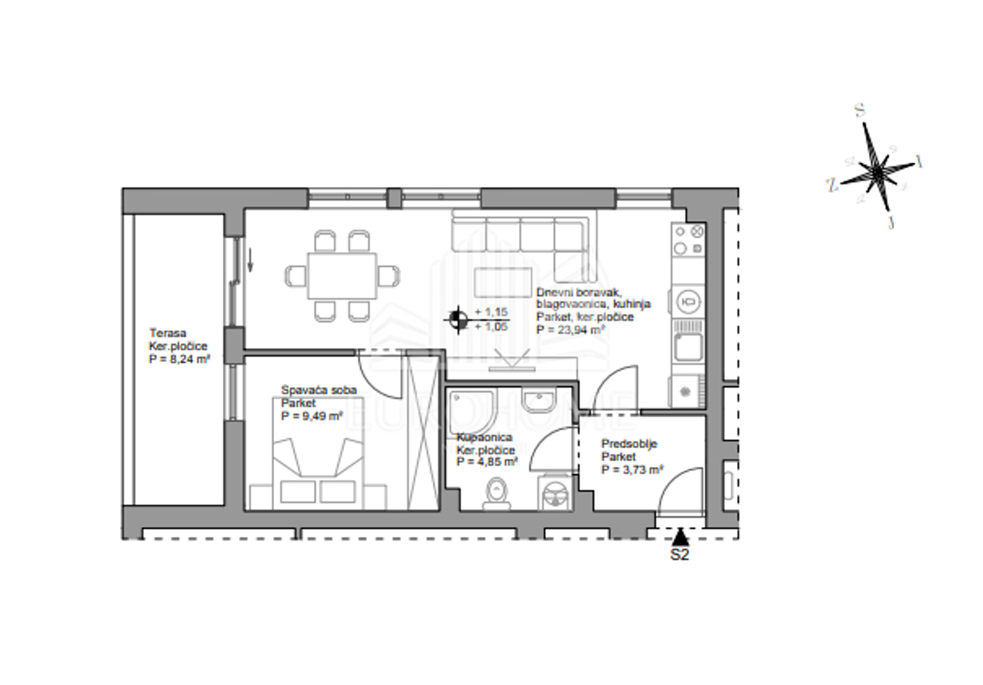 Condominium dans Gornji Laduc, Zagrebacka Zupanija 12893803